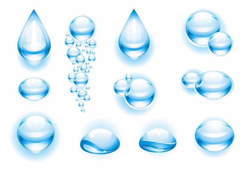 free vector Vector Water Drops
